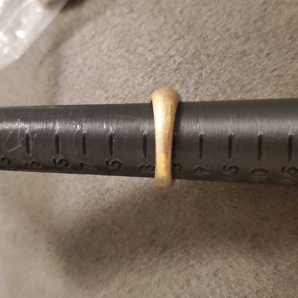 lemlem Gold-Plated Sterling Silver Comfort Band Ring | 925 | Size 8.5 - Picture 3 of 5